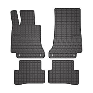 Mercedes C Class W205 Floor Mats - Omac - El Toro, Rubber, 4 Pcs - Black - '15-'21